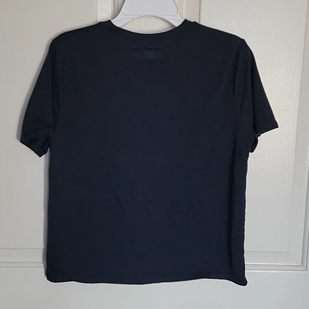 Abercrombie Kids, boys short sleeved blue shirt, 11/12.
